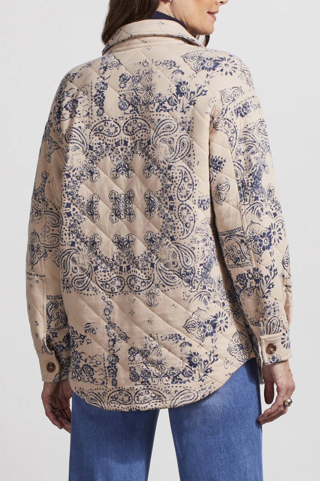 Quilt Print Shacket from Tribal