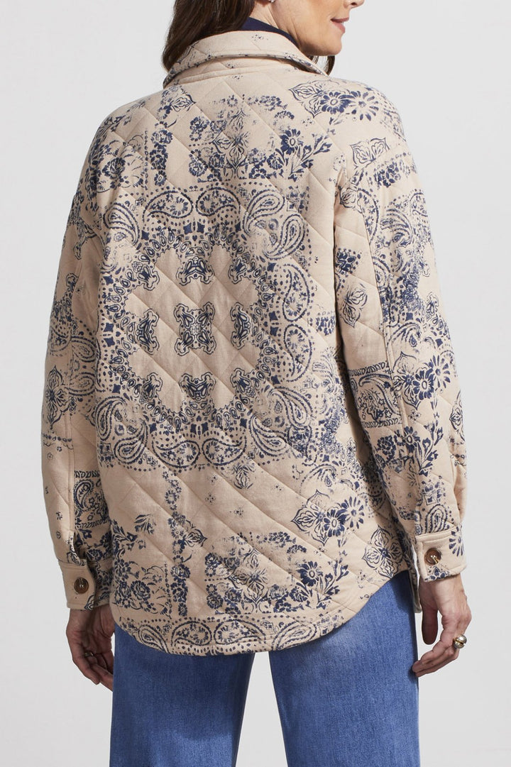 Quilt Print Shacket from Tribal