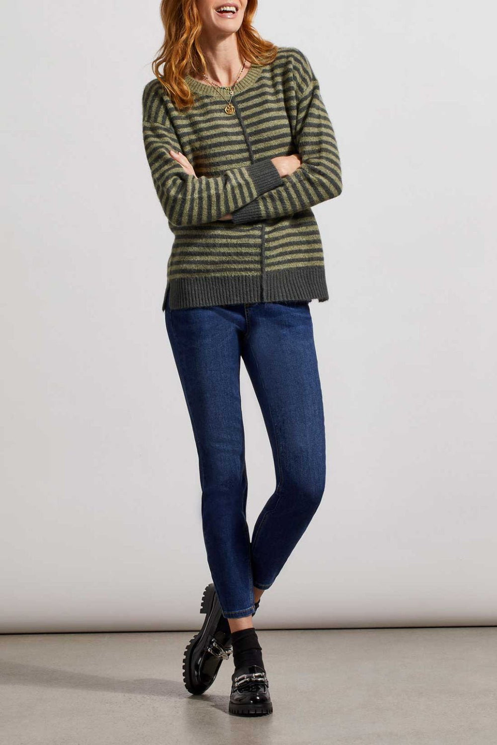 Striped Soft Sweater from Tribal - High Call Outfitters