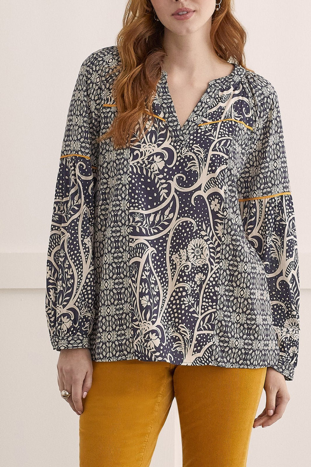 Notch Neckline Blouse from Tribal - High Call Outfitters