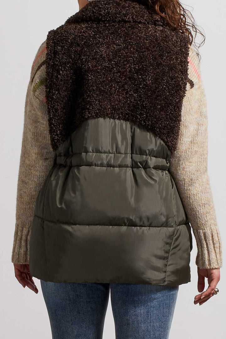 Sherpa Combo Long Vest from Tribal