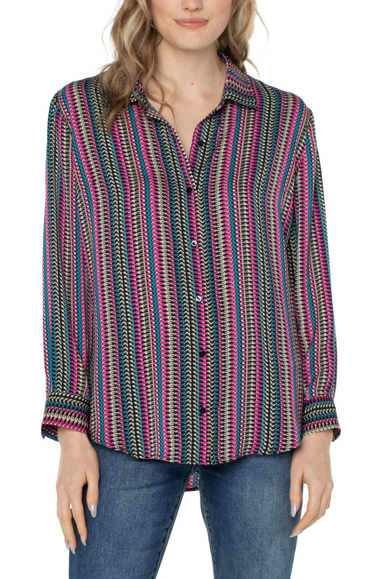 Textured Print Blouse from Liverpool