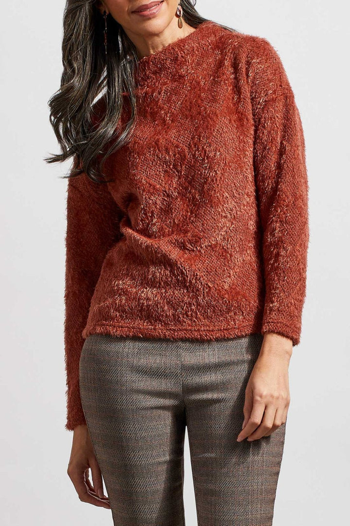 Textured Funnel Neck Top from Tribal - High Call Outfitters