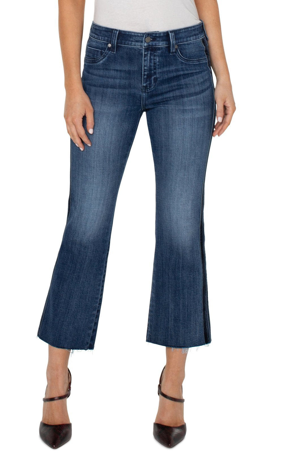 Hannah Crop Flare Denim from Liverpool - High Call Outfitters