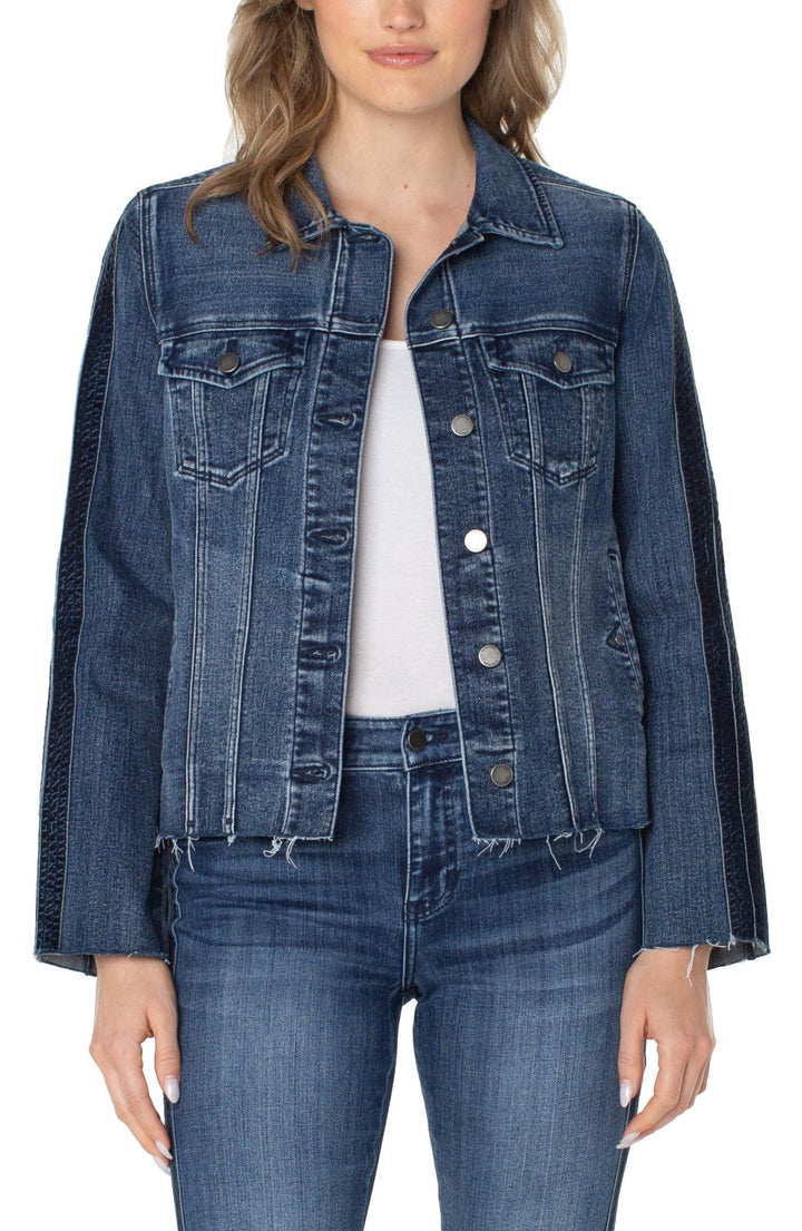 Frayed Denim Jacket from Liverpool