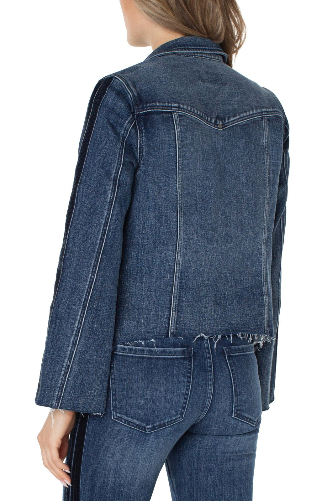 Frayed Denim Jacket from Liverpool