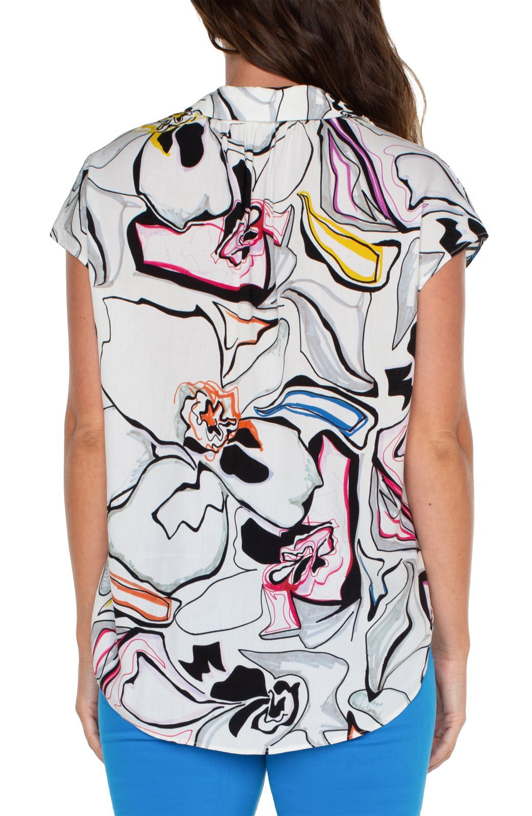 Abstract Dolman Sleeve Top from Liverpool - High Call Outfitters