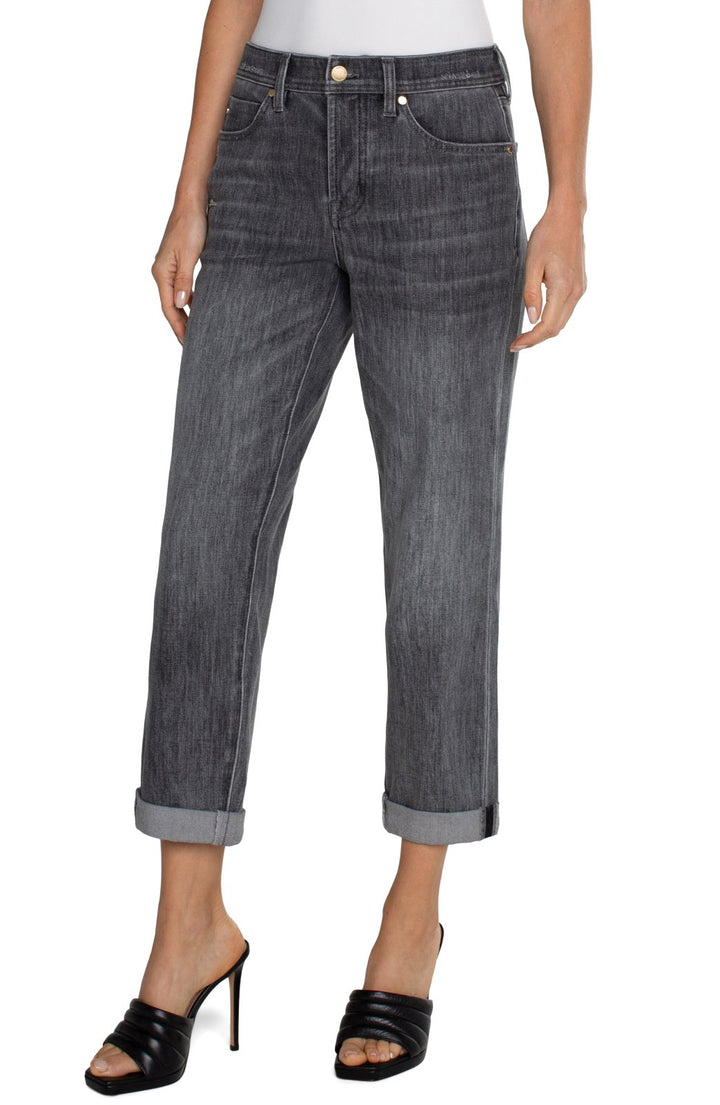 Keeper Boyfriend Rolled Cuff Denim from Liverpool - High Call Outfitters