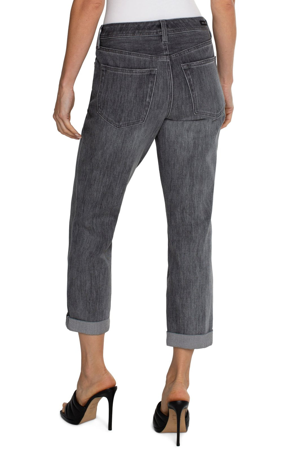 Keeper Boyfriend Rolled Cuff Denim from Liverpool - High Call Outfitters