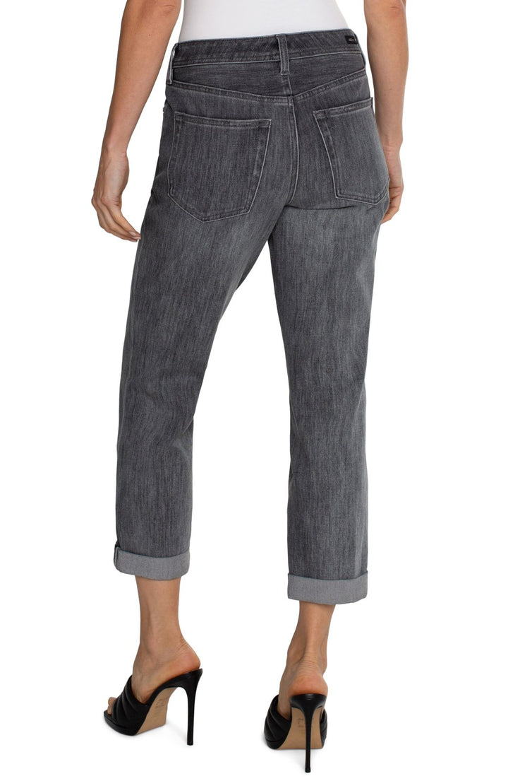 Keeper Boyfriend Rolled Cuff Denim from Liverpool - High Call Outfitters