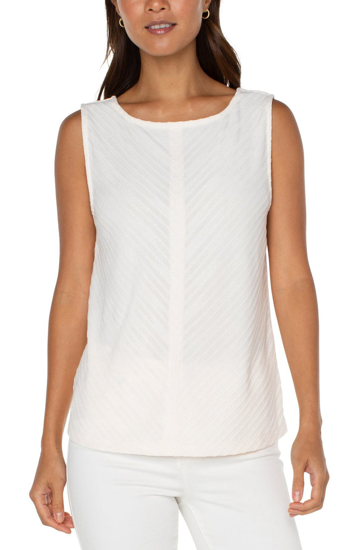 Sleeveless Boat Neck Knit Top from Liverpool