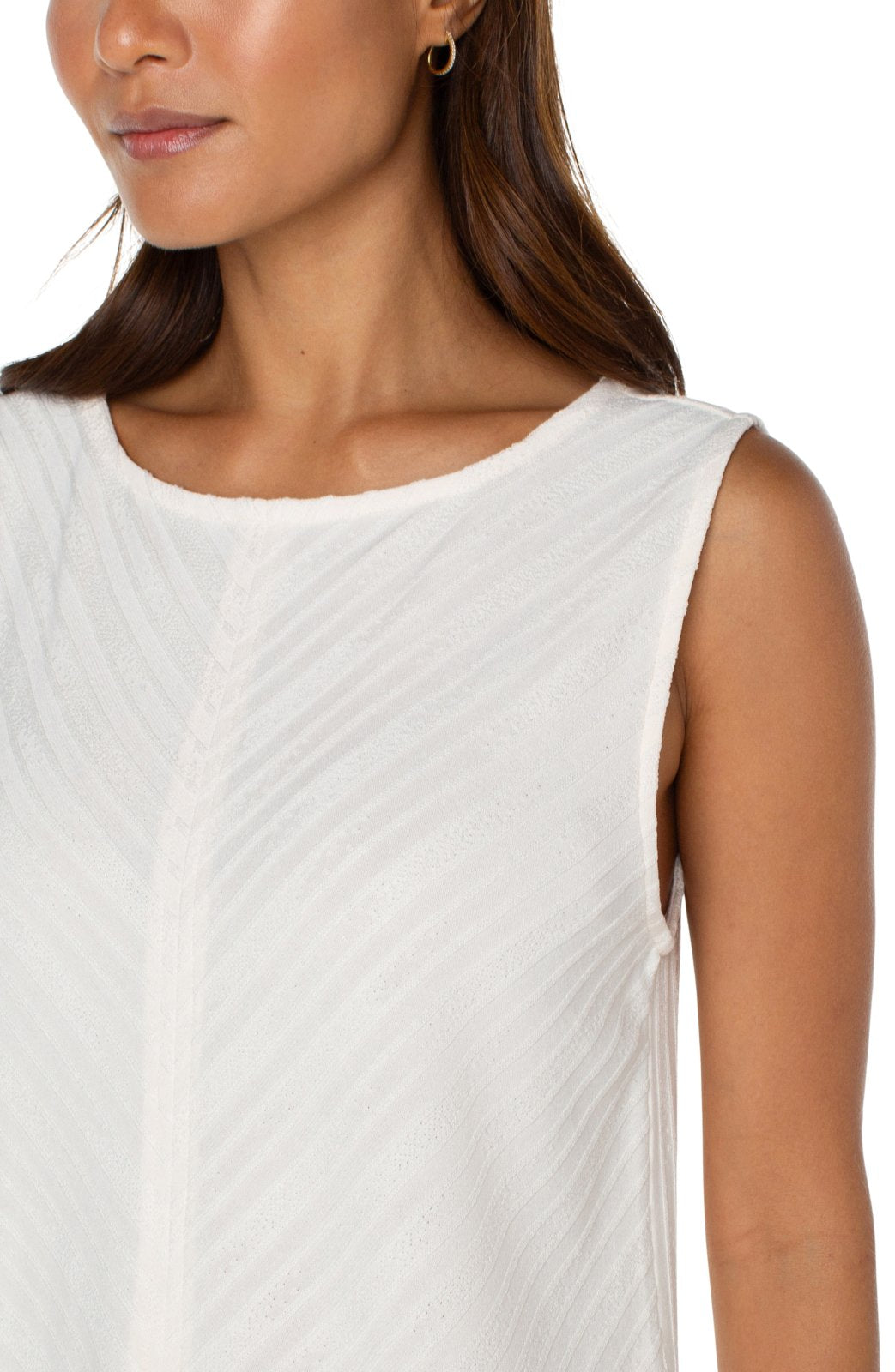 Sleeveless Boat Neck Knit Top from Liverpool