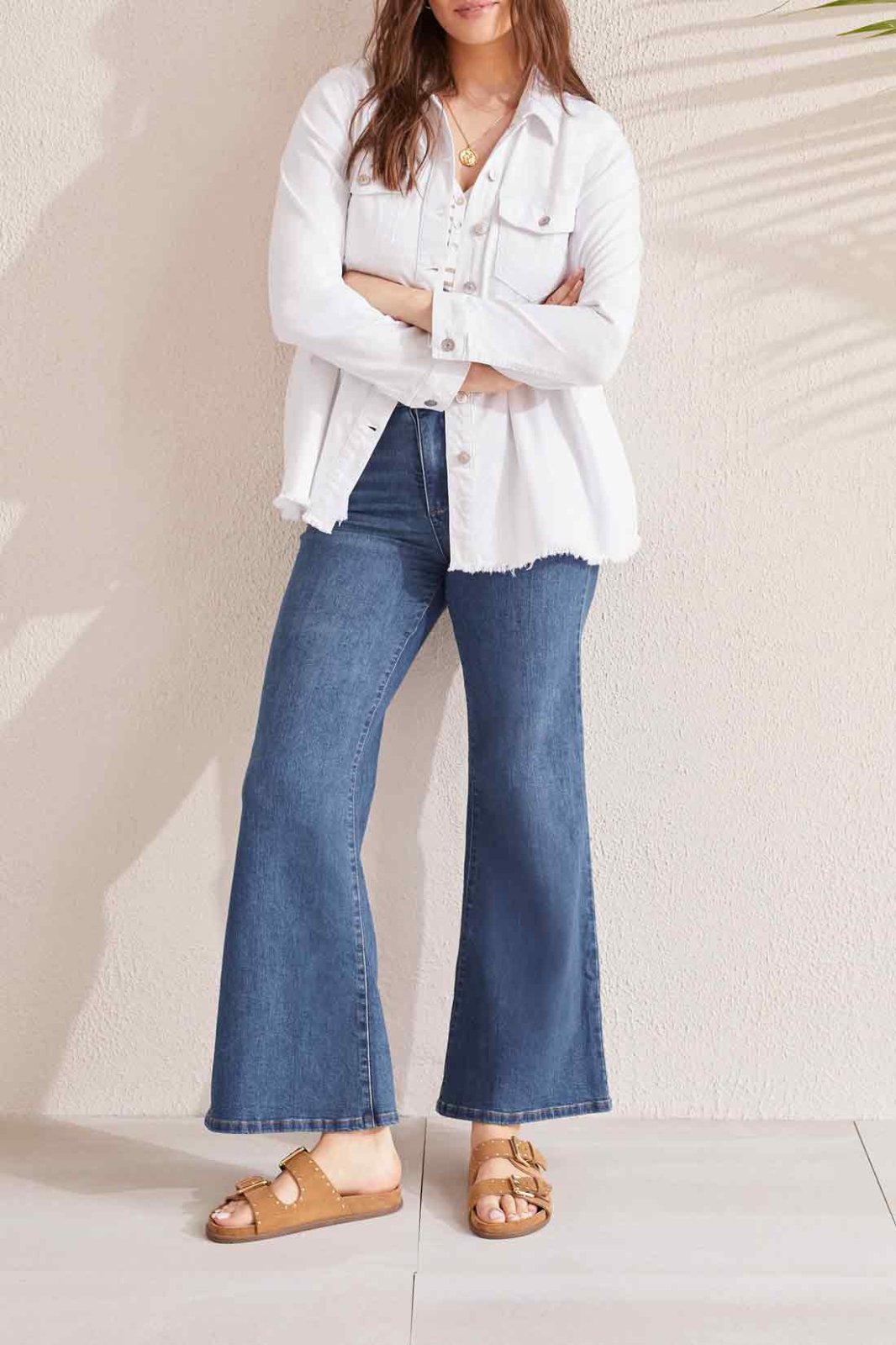 Peplum Denim Jacket from Tribal