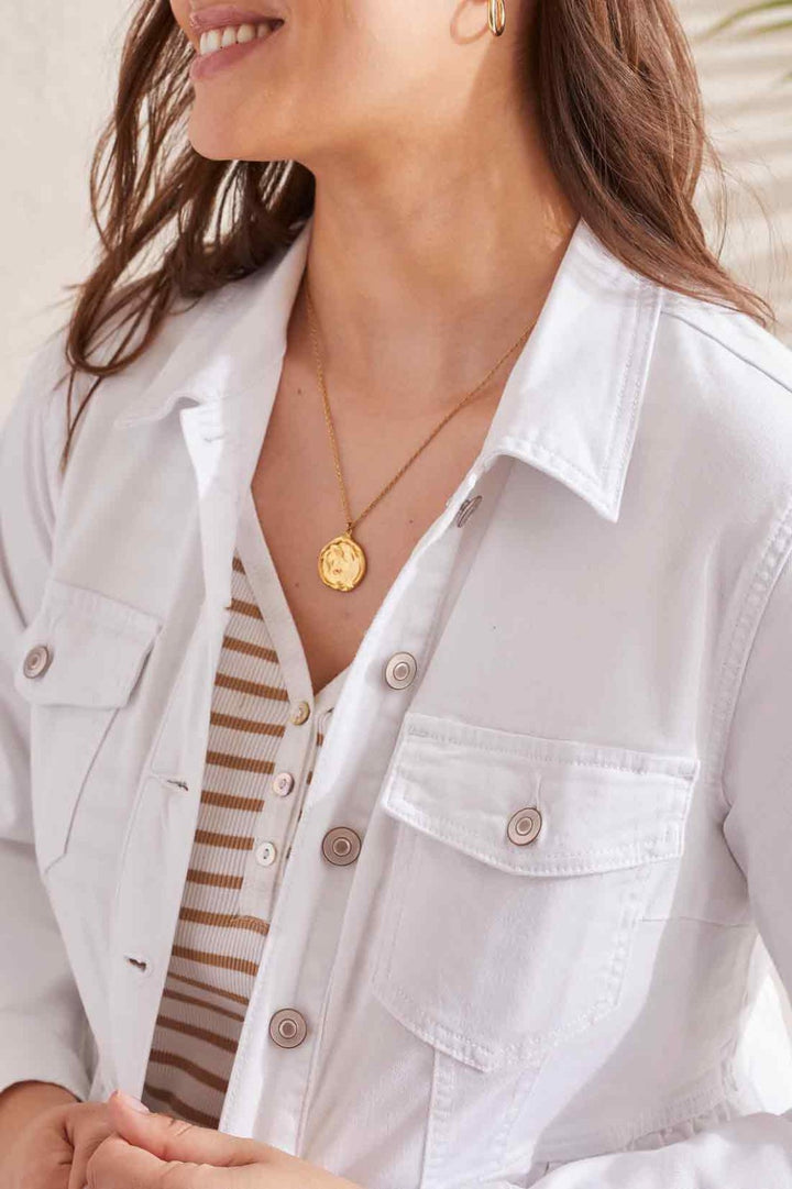 Peplum Denim Jacket from Tribal