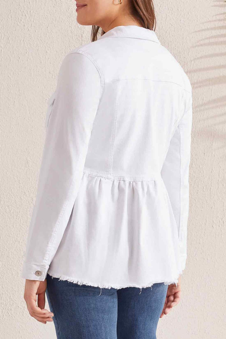 Peplum Denim Jacket from Tribal