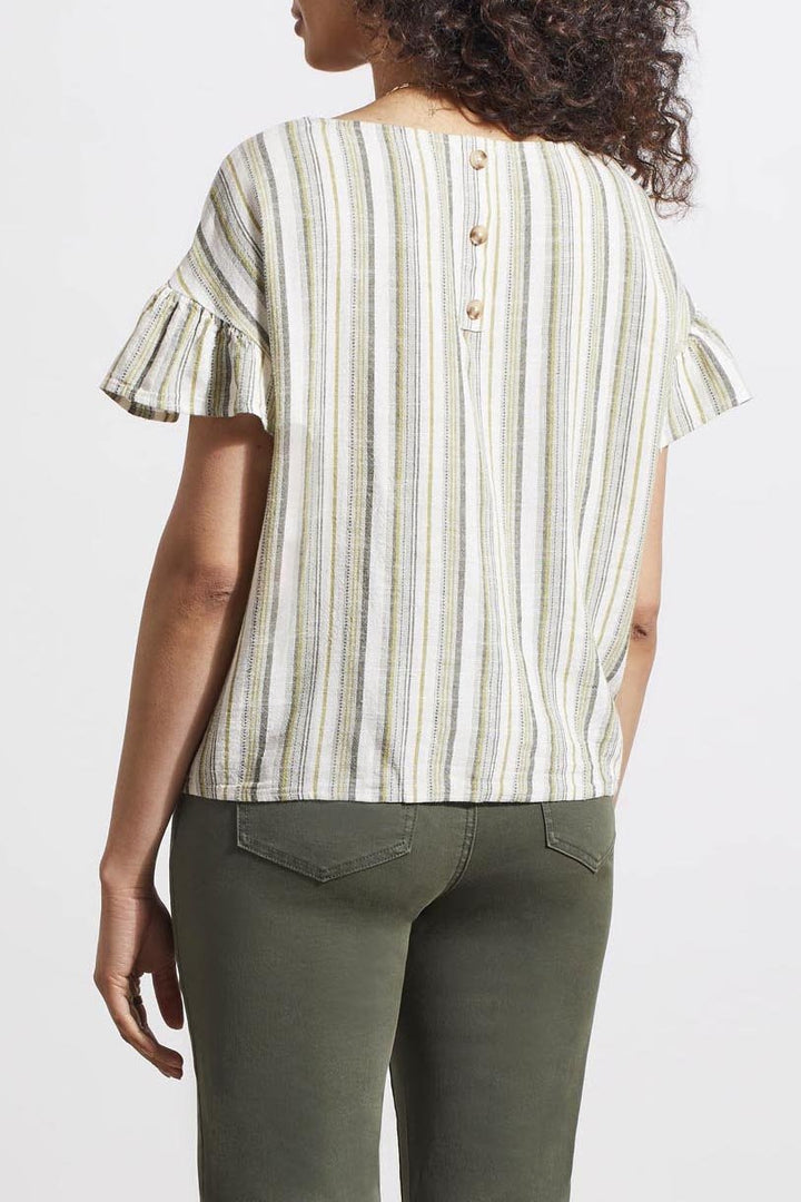 Tie-Front Blouse with Filled Sleeve from Tribal