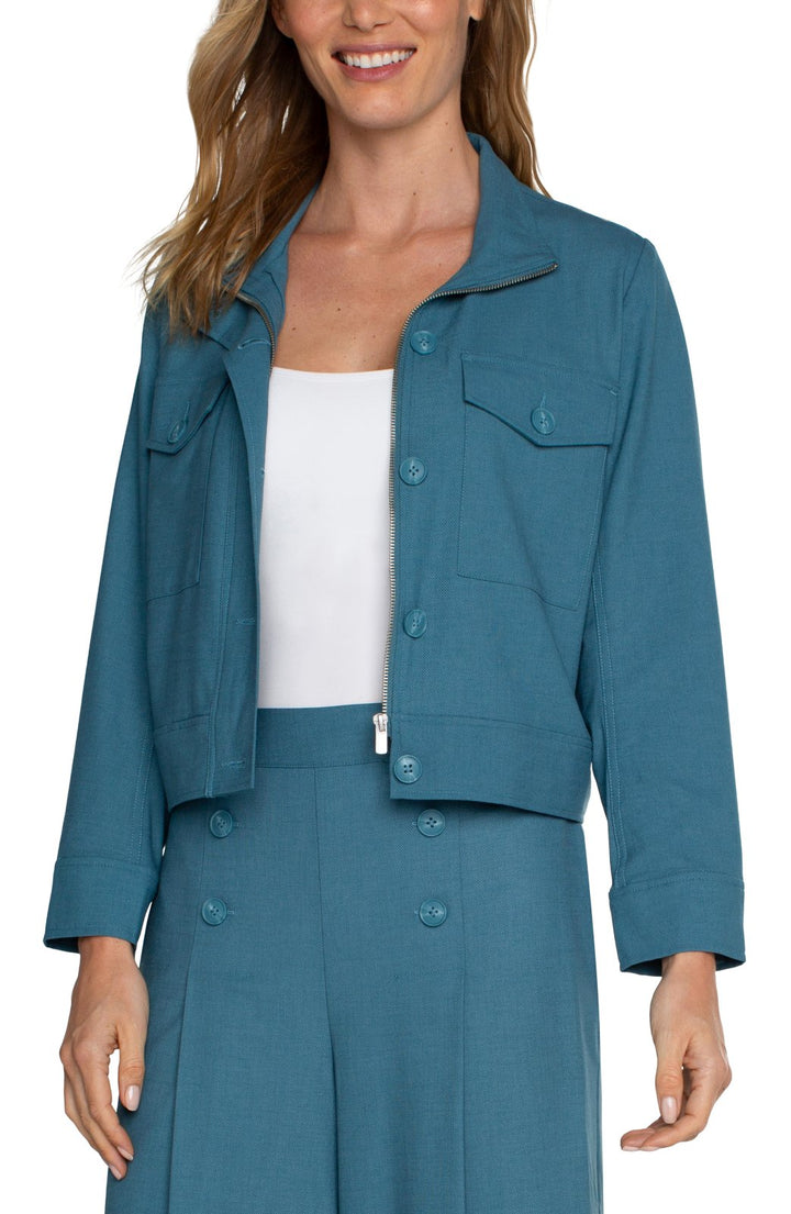 Utility Crop Jacket from Liverpool