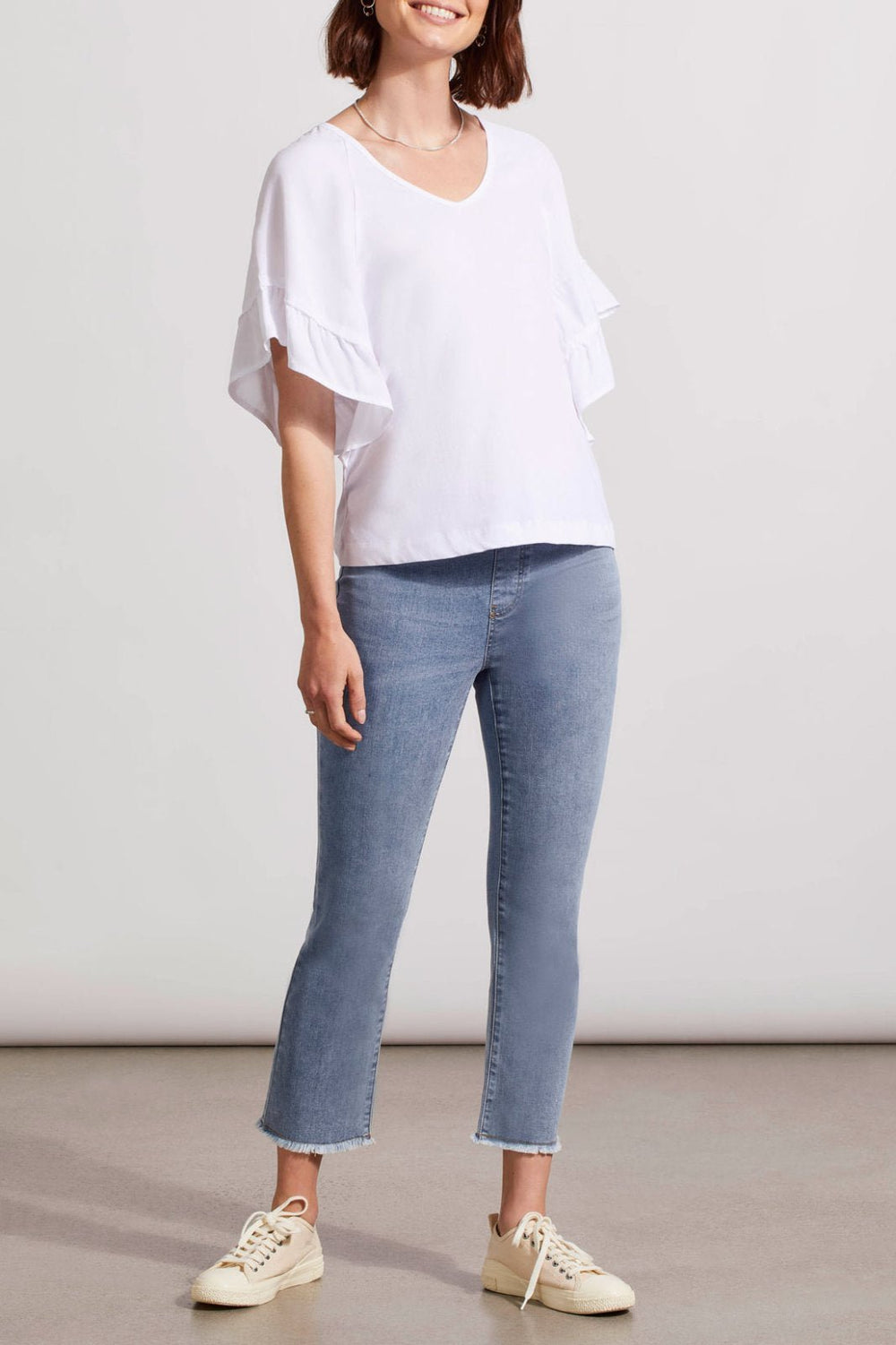 Raglan Combo Sleeve Top from Tribal - High Call Outfitters