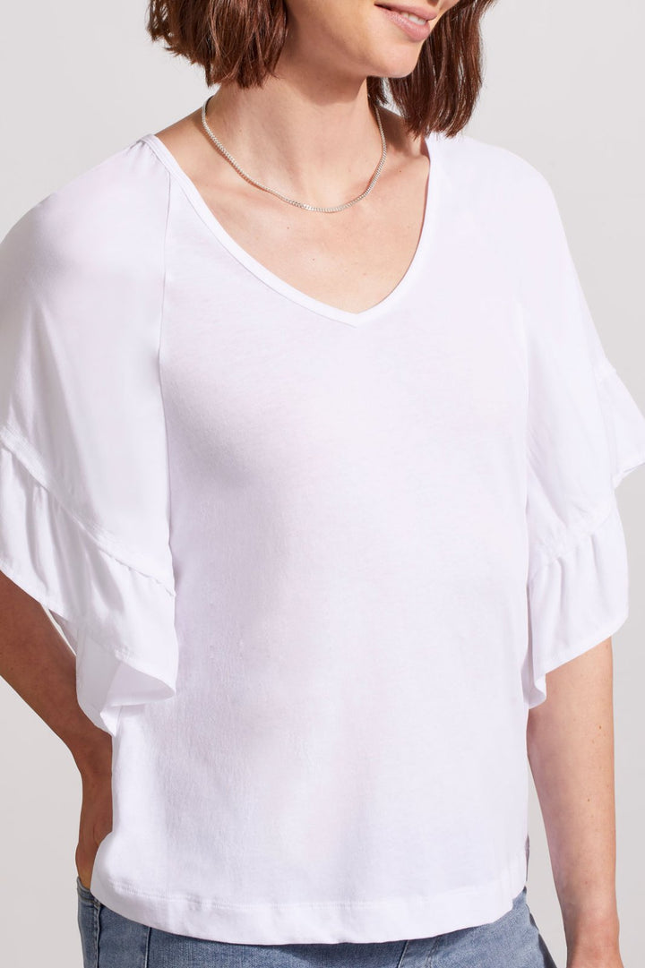 Raglan Combo Sleeve Top from Tribal