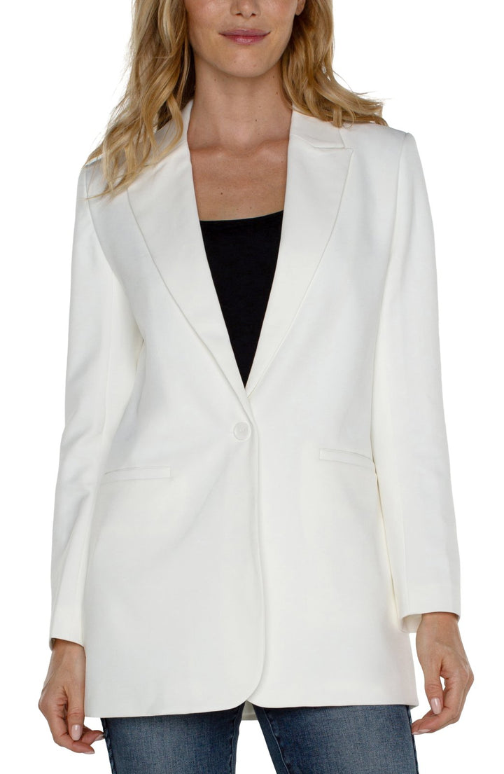 Solid Boyfriend Blazer from Liverpool