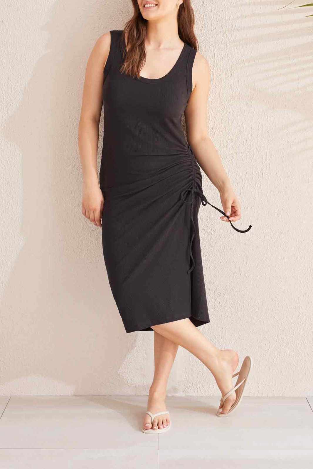 Tank Dress with Side Ruching from Tribal - High Call Outfitters