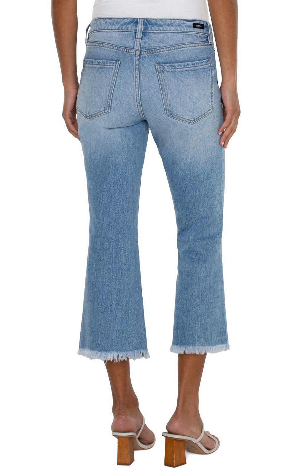 Hannah Crop Flare Denim from Liverpool - High Call Outfitters
