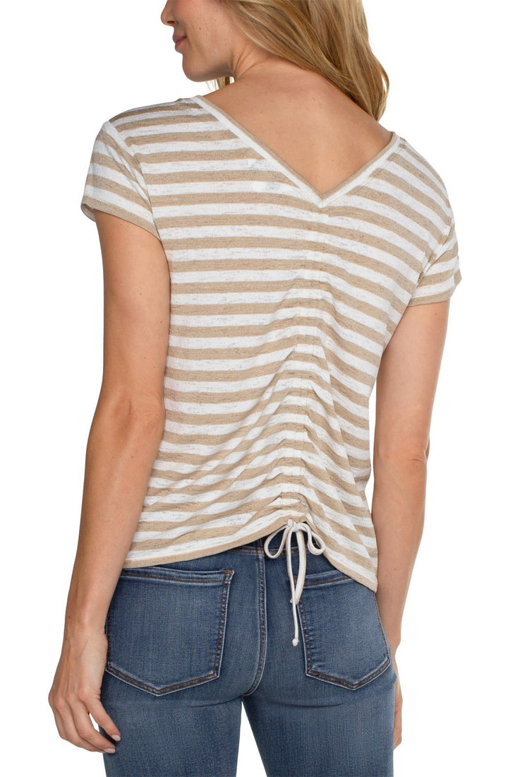 Drop Shoulder Stripe Top from Liverpool - High Call Outfitters
