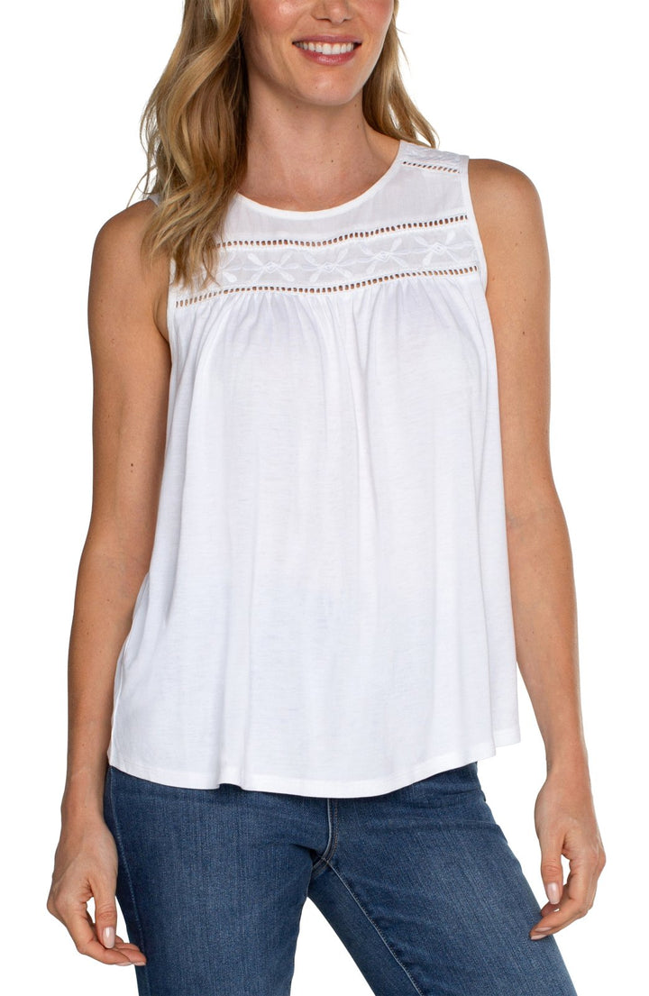 Embroidered Sleeveless Top from Liverpool