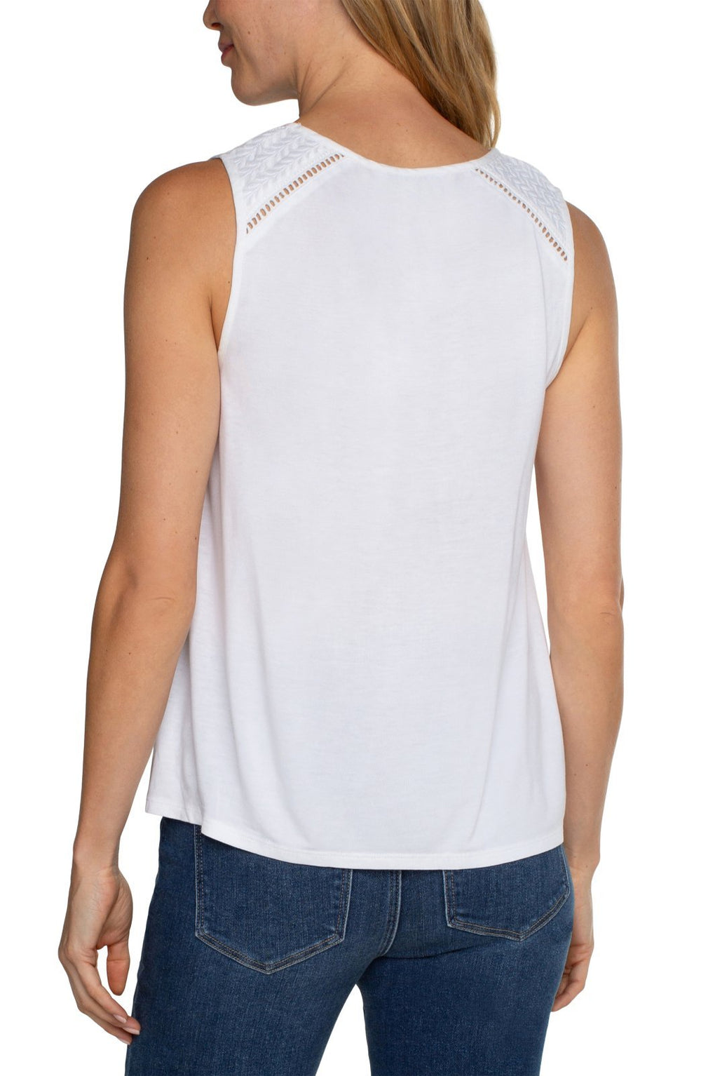 Embroidered Sleeveless Top from Liverpool - High Call Outfitters