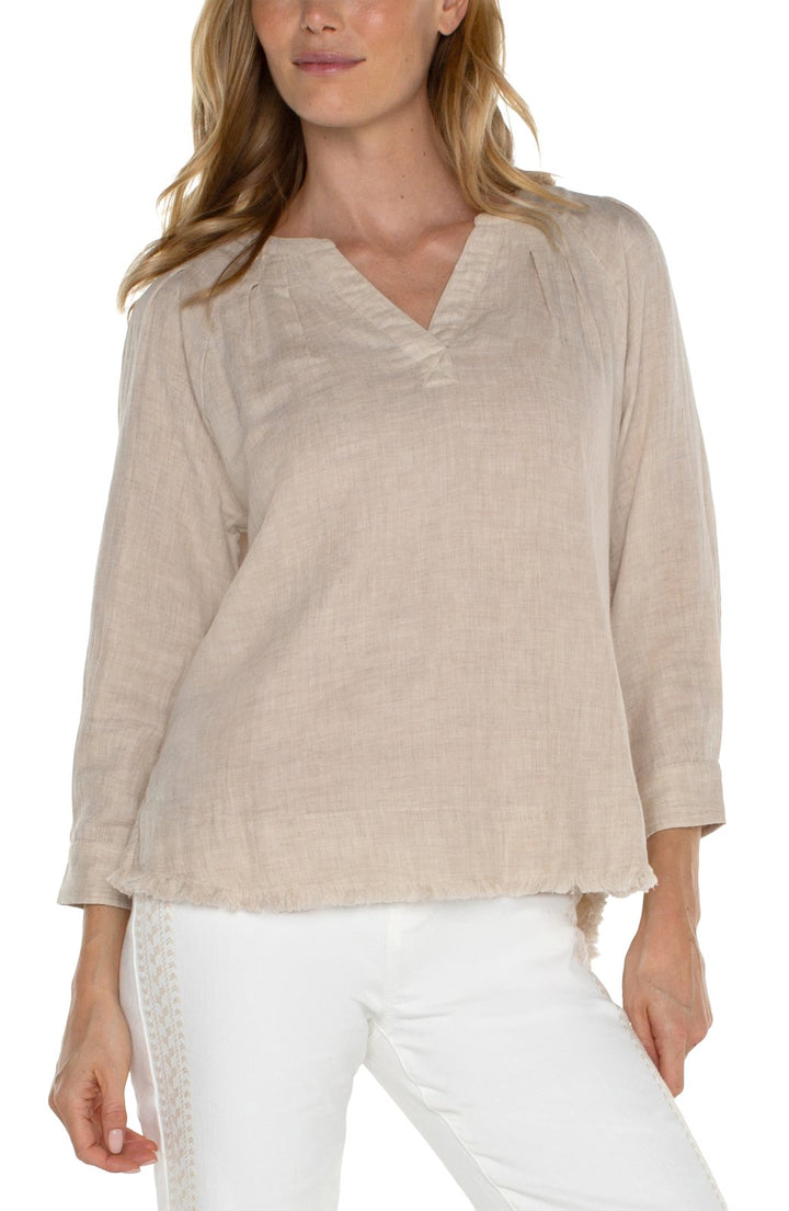 3/4 Sleeve Raglan Top from Liverpool