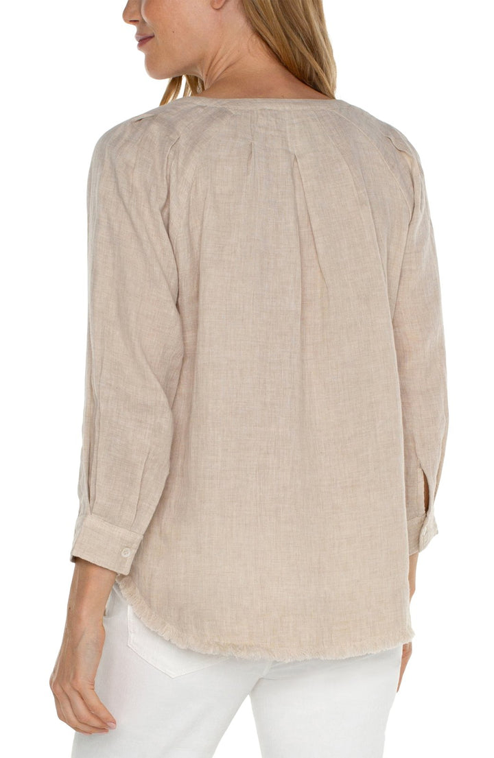 3/4 Sleeve Raglan Top from Liverpool