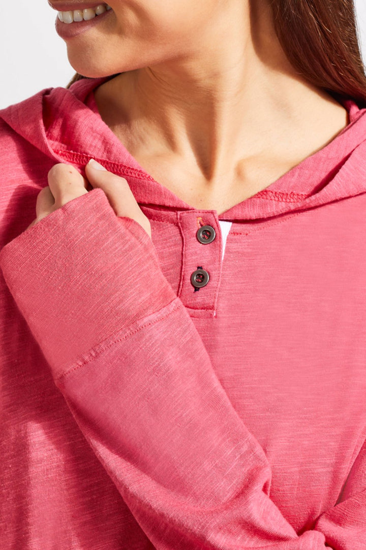 2 Button Hooded Lightweight Pullover from Tribal