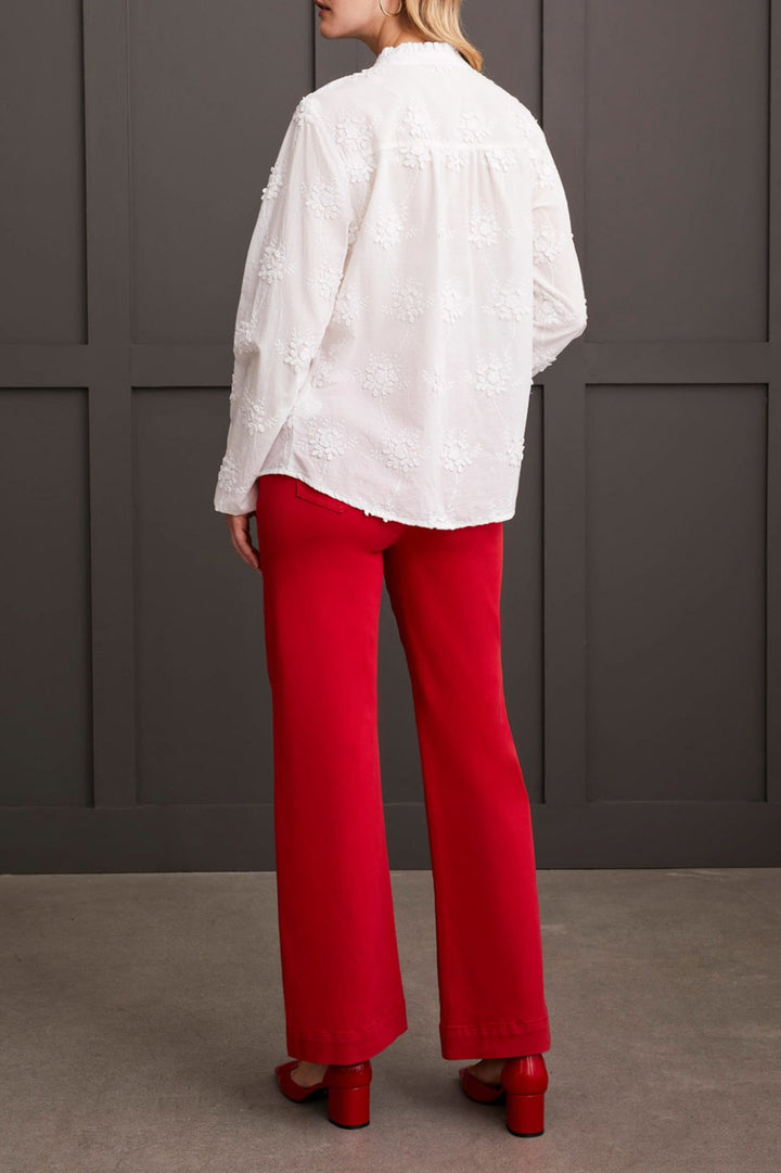 Floral Applique Long Sleeve Top from Tribal