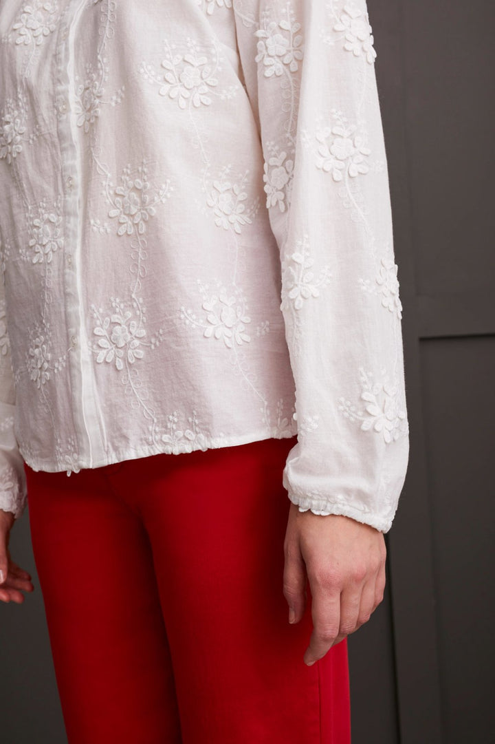 Floral Applique Long Sleeve Top from Tribal
