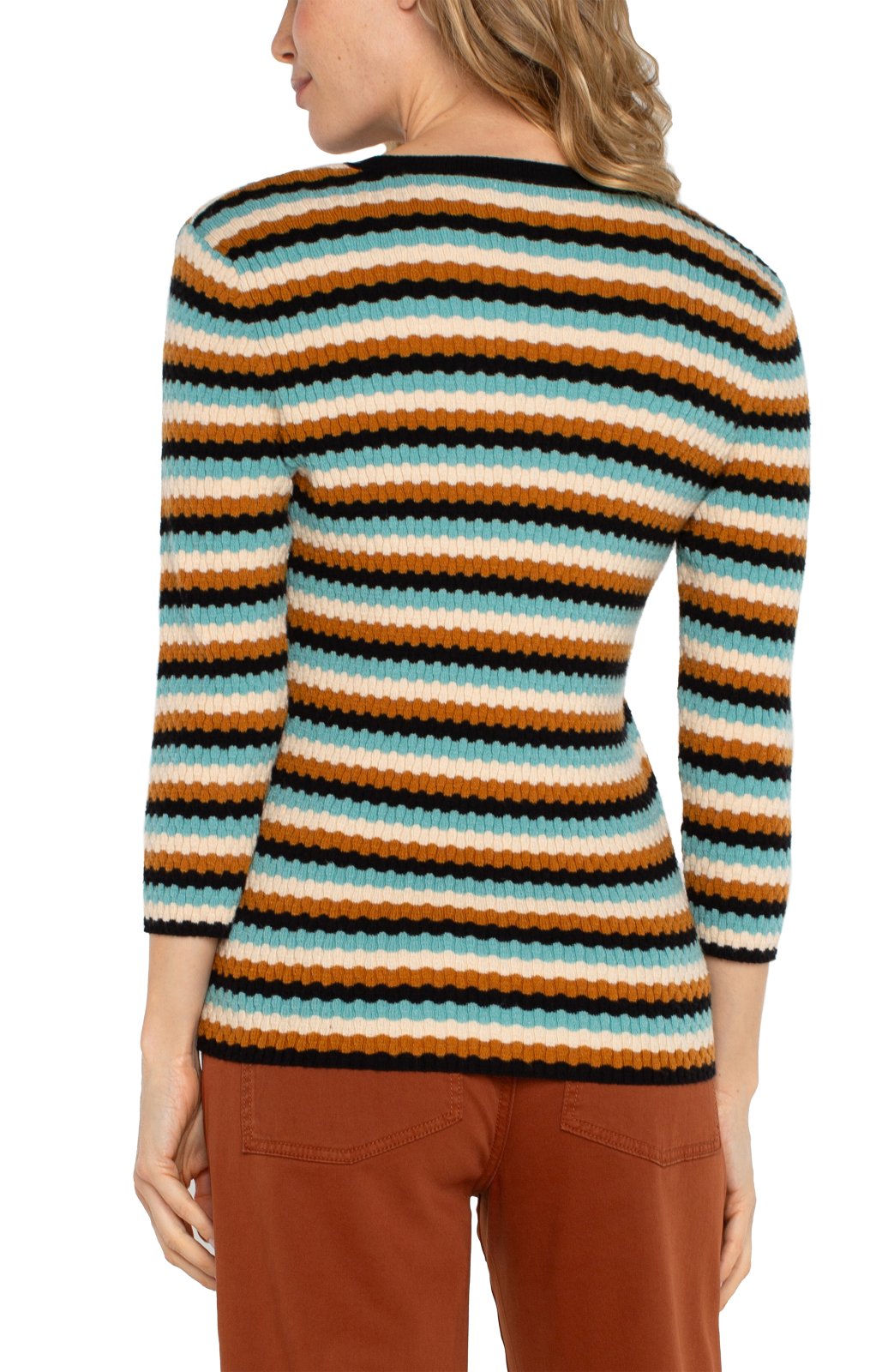 3/4 Sleeve Stripe Sweater from Liverpool