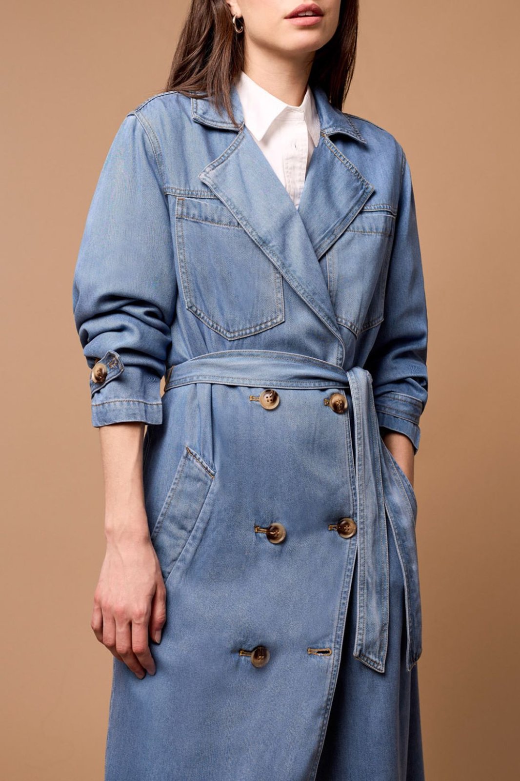 Denim Trench Coat from Tribal