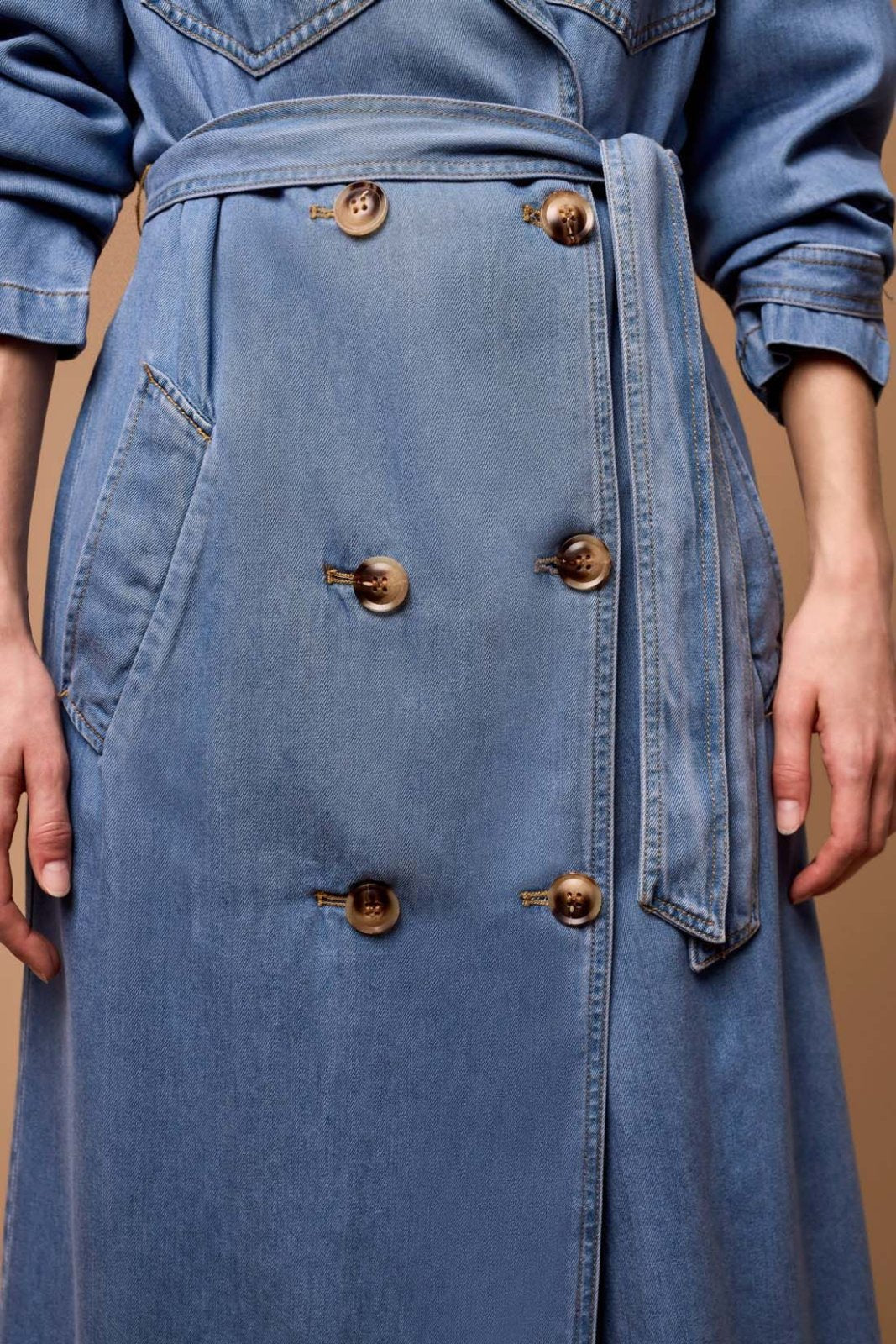 Denim Trench Coat from Tribal