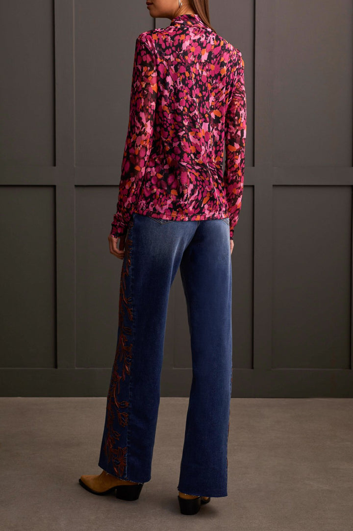 Mesh All Over Print Top from Tribal