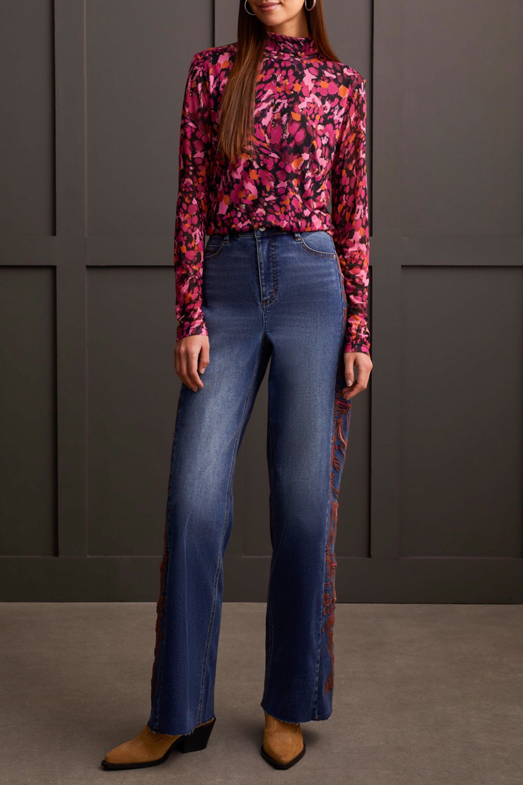 Mesh All Over Print Top from Tribal