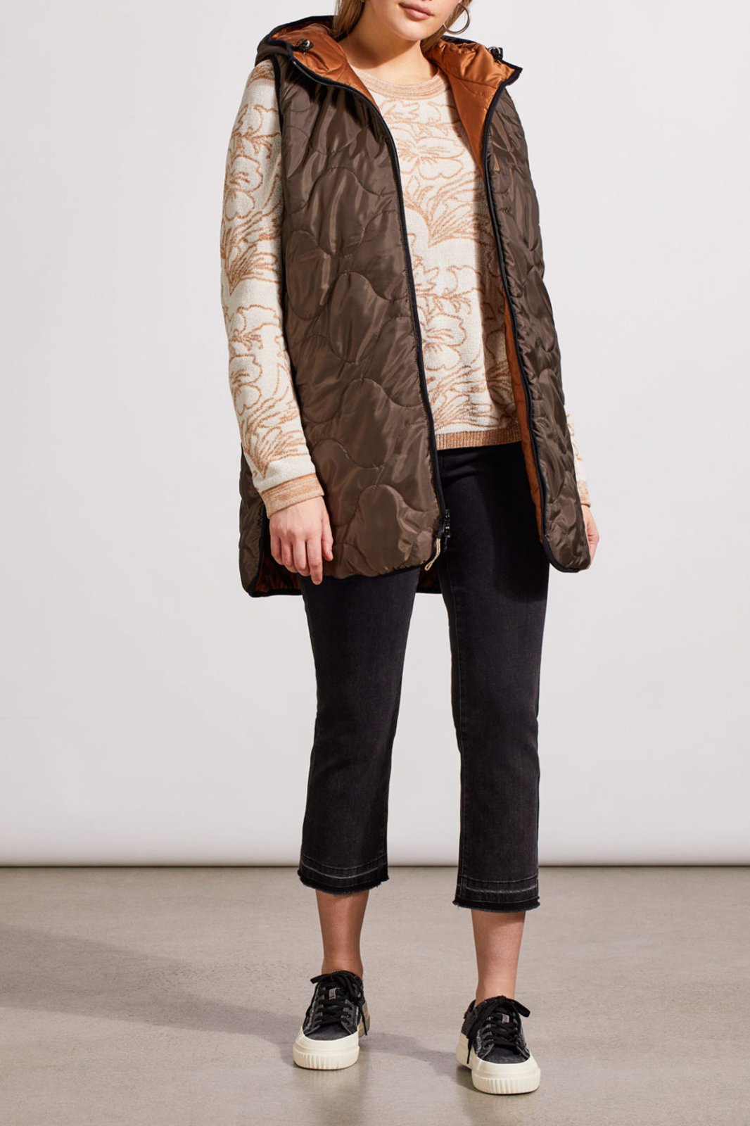 Reversible Hooded Puffer Vest from Tribal