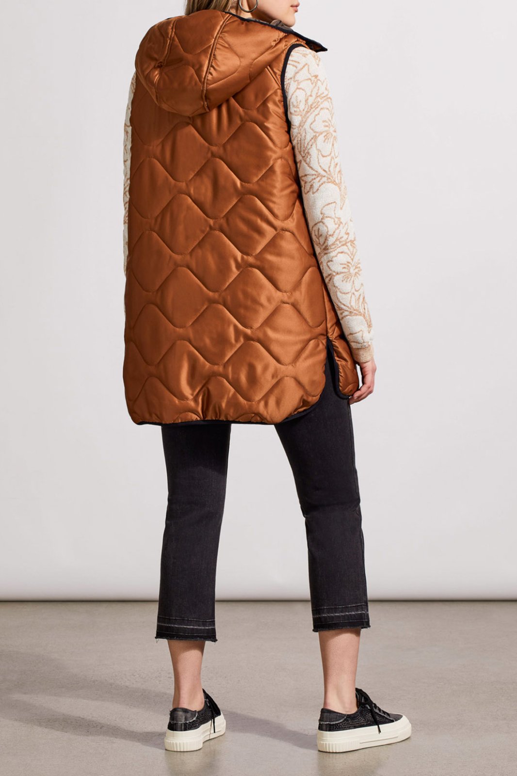 Reversible Hooded Puffer Vest from Tribal