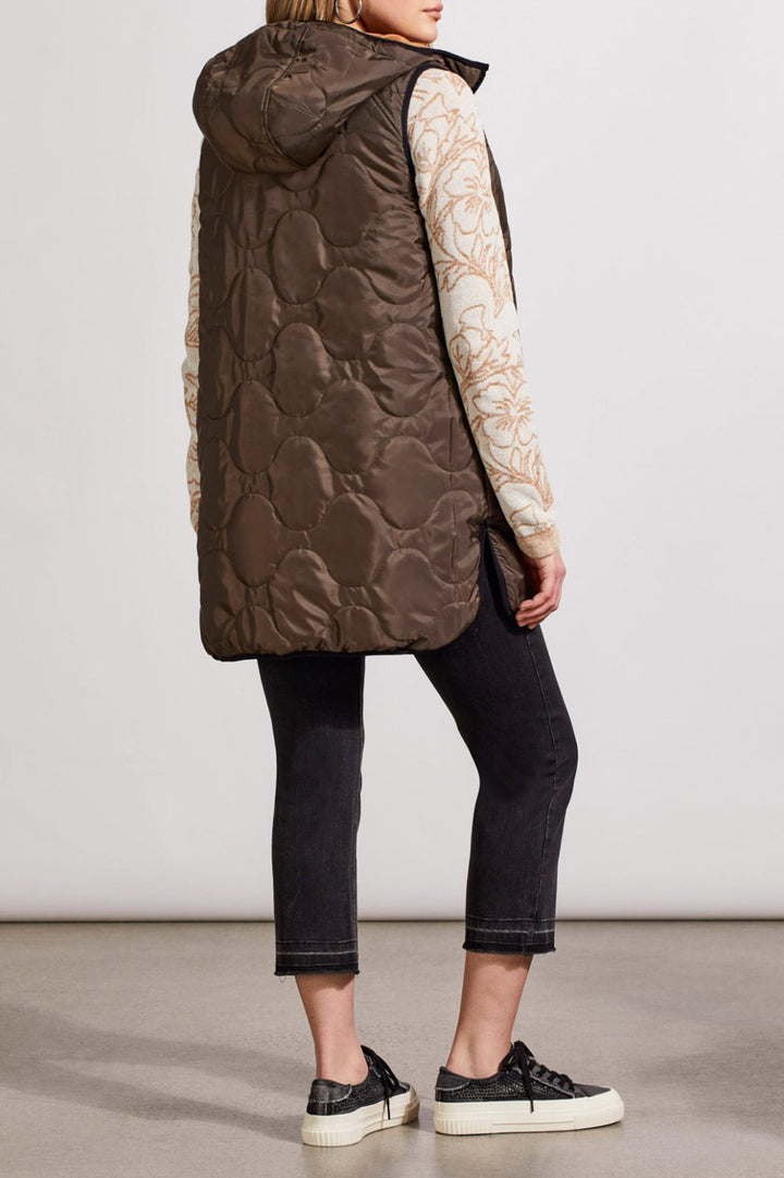 Reversible Hooded Puffer Vest from Tribal