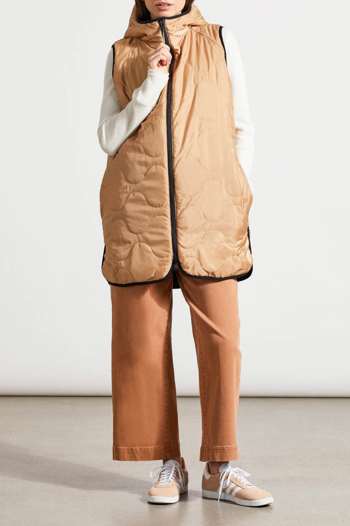 Reversible Hooded Puffer Vest from Tribal