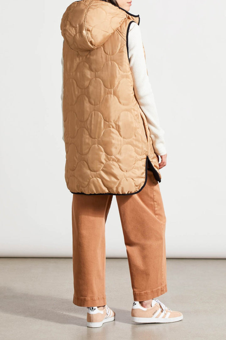 Reversible Hooded Puffer Vest from Tribal