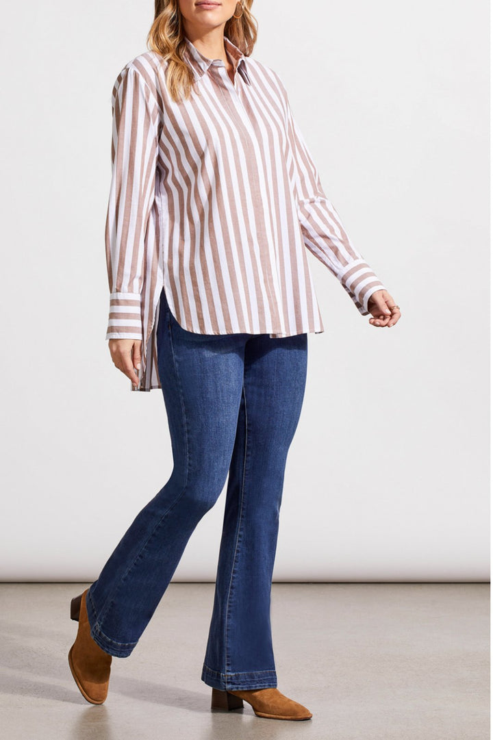 Stripe Button Front Shirt from Tribal