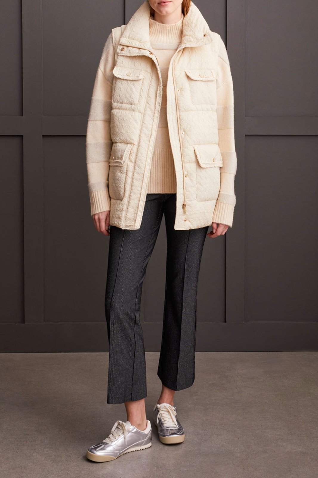 Quilted Mock Neck Vest from Tribal