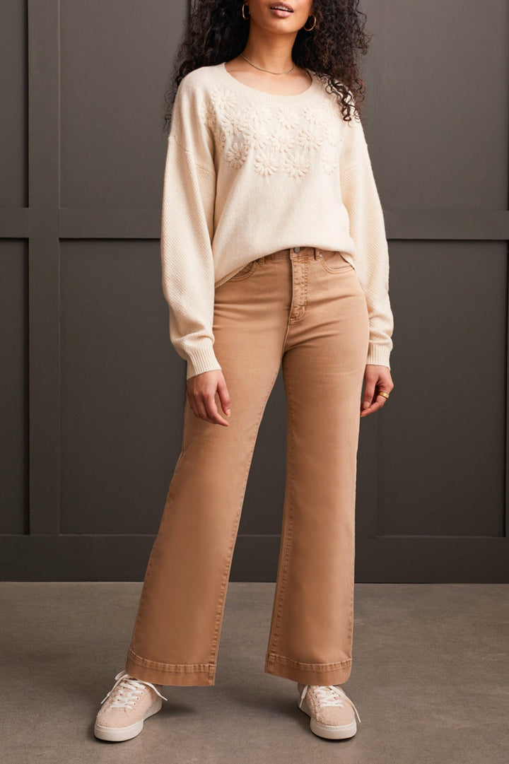 Flower Embroidered Sweater from Tribal