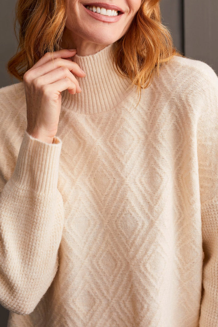 Textured Mock Neck Sweater from Tribal