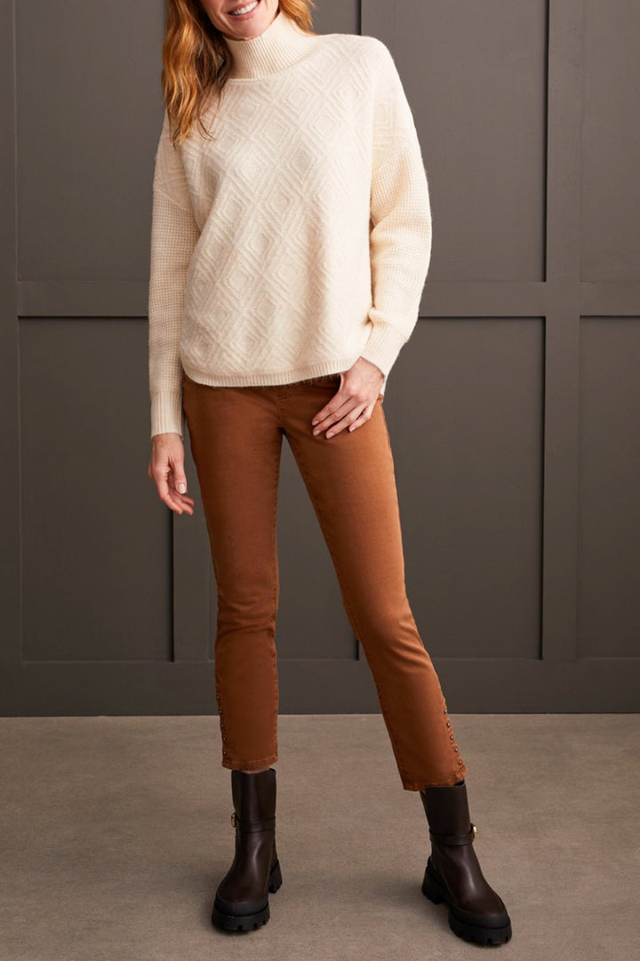 Textured Mock Neck Sweater from Tribal