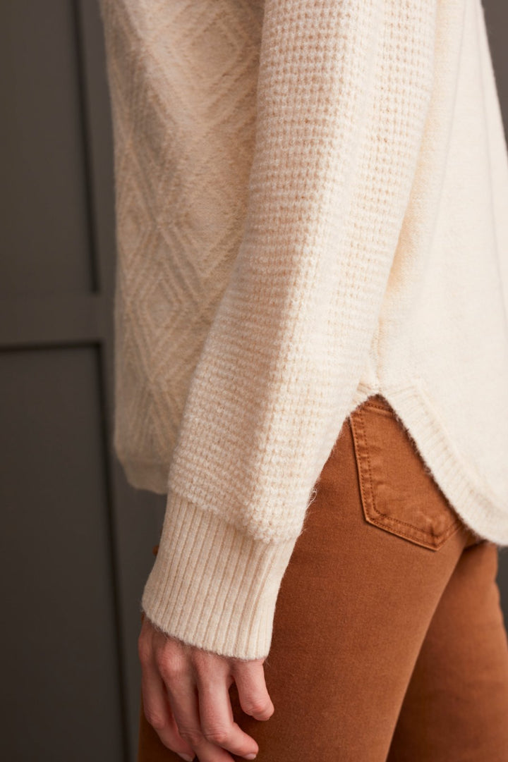 Textured Mock Neck Sweater from Tribal